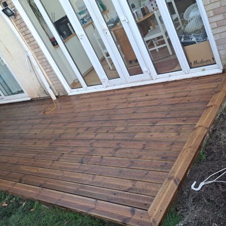 garden decking installation